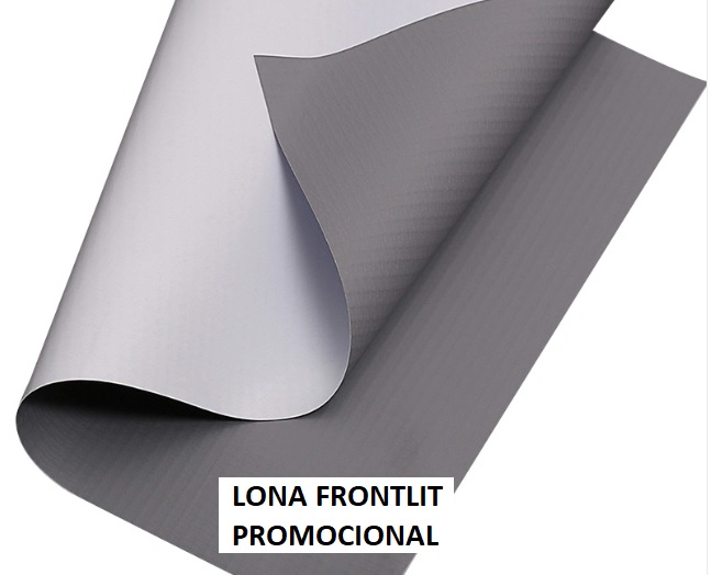 Lona Front Mate PROMOCIONAL Base Gris 13 Oz Rollo 3,20 X 50 m